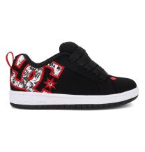 DC Shoes Unisex Kids' Court Graffik Shoes Black/White/Red - DC01664005-BKWHRD