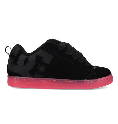 DC Shoes Women's COURT GRAFFIK Skate Shoe Black/Pink - DC02894001-BLK