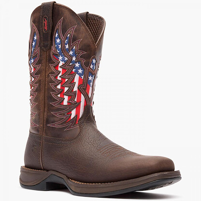Durango Men's Rebel Ultra-Lite Western Boot Bay Bruin Brown/Americana - DDB0519