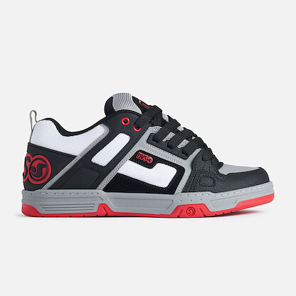 DVS Unisex Comanche Skate Shoe Black/White/Charcoal - DV01318002