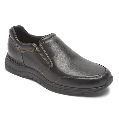 Rockport Men's Edge Hill II Double Gore Black Slip-On - ML03038-JBL98