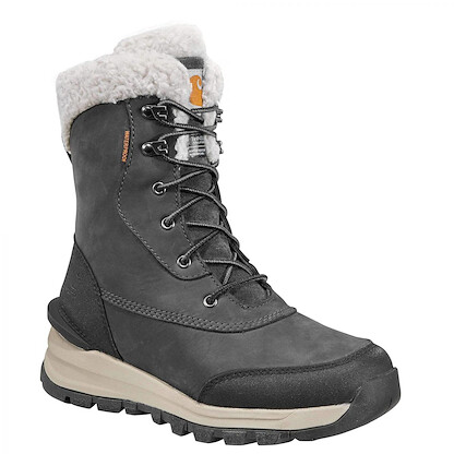 Carhartt Women's 8" Pellston Soft Toe EH Waterproof Insulated Work Boot Dark Grey Full Grain Leather - FH8029-W