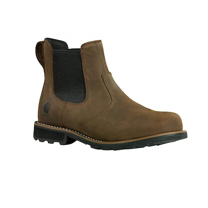 Carhartt Men's 6" Frontier Soft Toe Water-Resistant Chelsea Work Boot Dark Brown - FN5155-M1