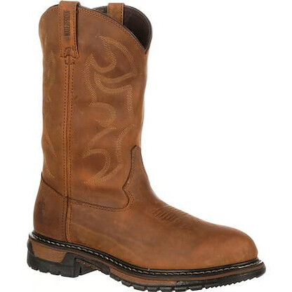 Rocky Men's 10" Original Ride Branson Roper Waterproof Western Boot Aztec Crazy Horse - FQ0002733