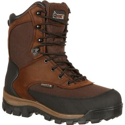 Rocky Men's 8" Core Waterproof 800g Insulated Outdoor Boot Dark Brown - FQ0004753