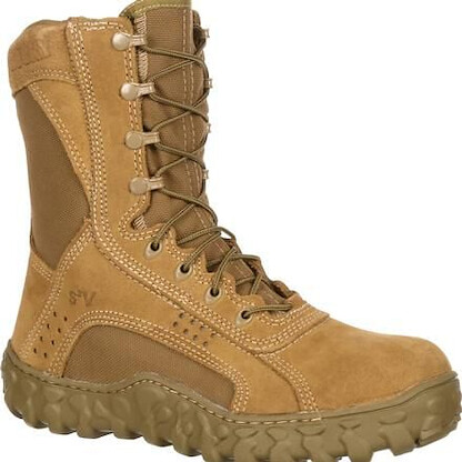 ROCKY WORK Men's 8" S2V Steel Toe Tactical Work Boot Coyote Brown - FQ0006104