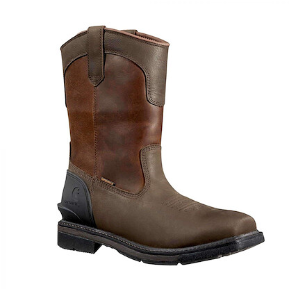 Carhartt Men's 11" Montana Steel Toe Waterproof Wellington Work Boot Oxblood/Dark Brown Marl - FQ1275-M