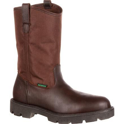 GEORGIA BOOT Men's 11" Homeland Wellington Soft Toe Waterproof Work Boot Brown - G113