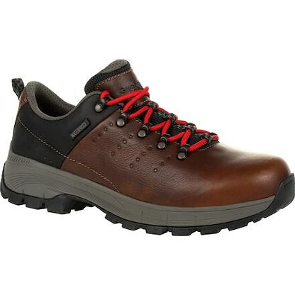GEORGIA BOOT Men's 3" Eagle Trail Soft Toe Waterproof Oxford Work Shoe Brown - GB00398