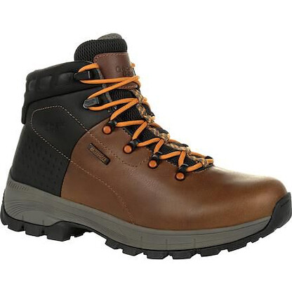 GEORGIA BOOT Men's 6" Eagle Trail Soft Toe Waterproof Hiker Work Boot Brown - GB00402