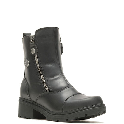Harley-Davidson Women's Amherst Leather Riding Boots Black - D84236