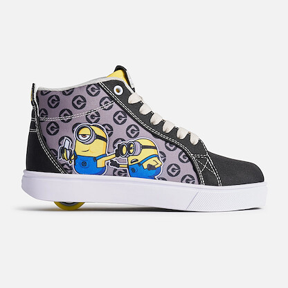 Heelys Men's Racer 20 Mid Minions Shoes Black/Yellow/Forest Grey - HE02667001-BKYWFG