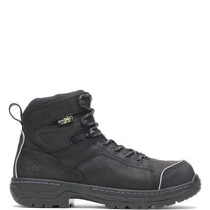 HYTEST Men's 6" FootRests® XT Nano Toe Internal Metatarsal Guard Work Boot Black - K23110