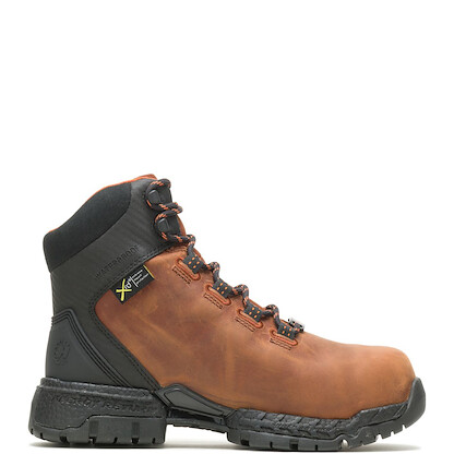 HYTEST Women's 6" FootRests® 2.0 Maya Waterproof Metatarsal Guard Nano Toe  Hiker Work Boot Brown - K27111