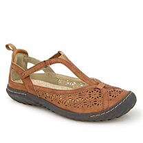 JBU Women's Daffodil T-Strap Mary Jane Whiskey - B4DAF34