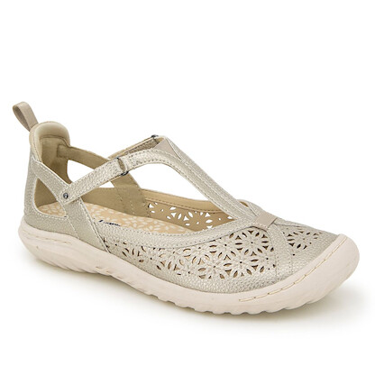 JBU Women's Daffodil Sandal Cream Shimmer - B4DAF61