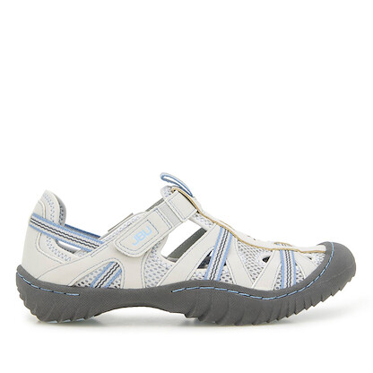 JBU Women's Regional Water Ready Oxford Sandal Light Grey/Stone Blue - B5RGL26