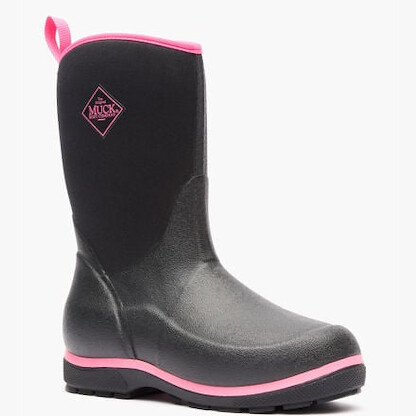 Muck Boot Company Unisex Kids' Element Waterproof Insulated Boot Black/Pink - KEL401