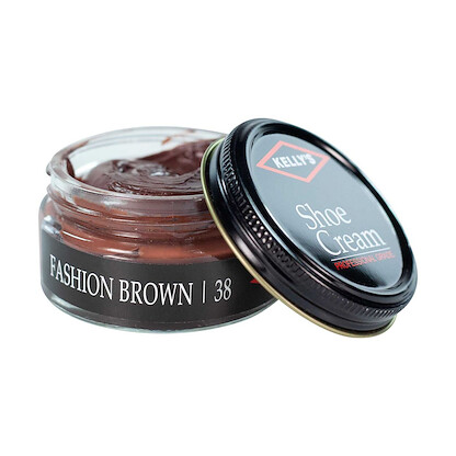 Kelly's Shoe Cream Polish (1.5 oz jar) Fashion Brown - KSC-38