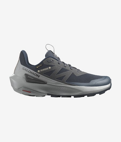 Salomon Men's Elixir Activ GORE-TEX Waterproof Hiking Shoe Carbon/Sharkskin/Slate Green - L47455800