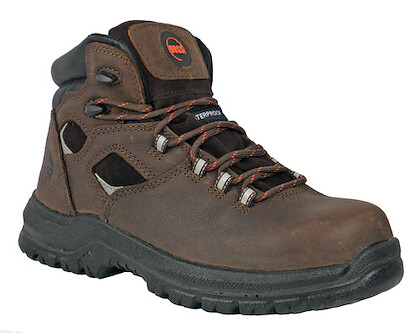 HOSS Men's 6" Lorne Composite Toe PR Waterproof Work Boot Brown Buffalo Leather - 60416