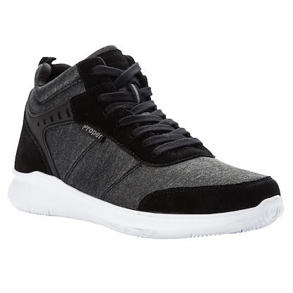Propet Men's Viator Hi Mid-Cut Walking Shoe Black - MAA112MBLK