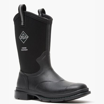 Muck Boot Company Women's 12" Chore Western Mid Boot Black - MCHWW00