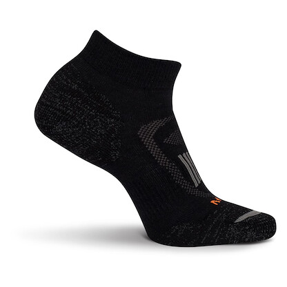 Merrell Unisex Zoned Low Cut Hiker Sock Black (1 pair) - MEA33527L1B4001-BLACK