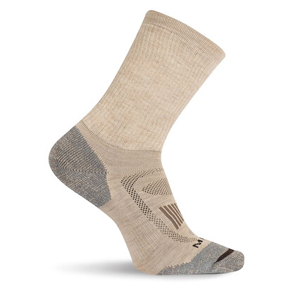 Merrell Unisex Zoned Hiker Crew Socks Oatmeal (1 pair) - MEA33529C1C4001-OATML