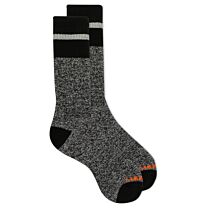 Merrell Unisex Striped Fair Isle Brushed Crew Socks Black (1 pair) - MEA33615C1B4001-BLACK