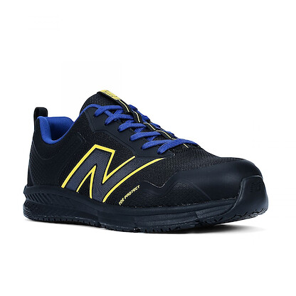 NEW BALANCE SAFETY Men's Evolve Alloy Toe Work Shoe Black/Blue/Yellow - MIDEVOLBL