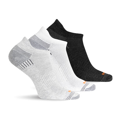 Merrell Unisex Recycled Low Cut Tab Sock Gray Heather Assorted (3 pairs) - MEA33525T3B2001-GRAYH