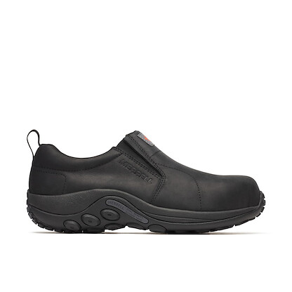 Merrell Men's Moccasin Industrial Shoe, Black, 10.5