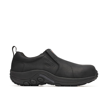 Merrell Men's Moccasin Industrial Shoe, Black, 10