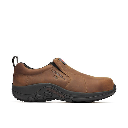 Merrell Men's Moccasin Industrial Shoe, Brown, 8