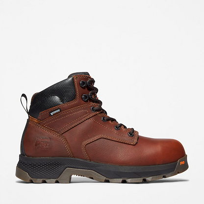 Timberland PRO Men's 6" TiTAN EV Composite Toe Waterproof Work Boot Teak Brown - TB1A42FY214