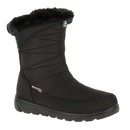 Kamik Women's Hannah Zip Wide Black Winter Boot - NK2270-BLK