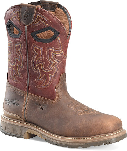 Phantom Rider Men’s 11” Brock Composite Toe Non-Metallic ICE™ Roper Work Boot Brown - PH5009