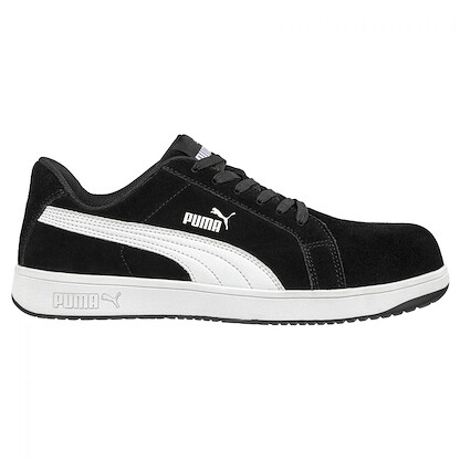 PUMA Safety Men's Iconic Suede Composite Toe EH Work Shoe Black Suede - 640015