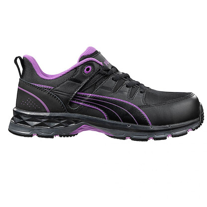 PUMA Safety Women's Stepper Low 2.0 Composite Toe EH Work Shoe Black/Lavender - 643955