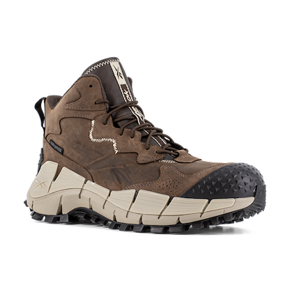 Reebok Work Men's Zig Kinetica Edge II Composite Toe Waterproof Hiker Work Boot Brown - RB3025