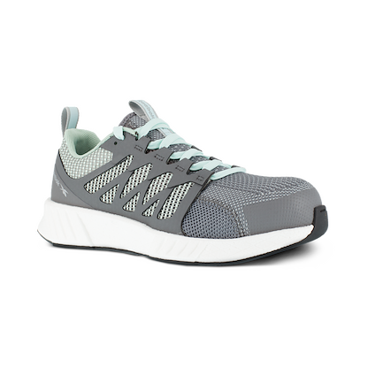 Reebok Work Women's Fusion Flexweave™ Composite Toe EH Athletic Work Shoe Grey/Mint - RB316