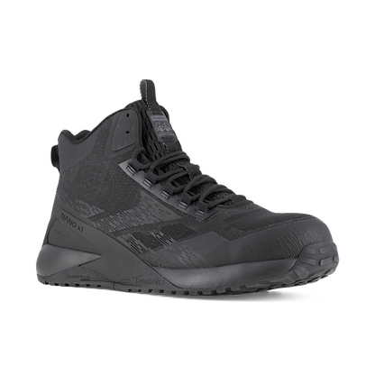 Reebok Work Women's Nano X1 Adventure Composite Toe Athletic High-Top Work Shoe Black - RB384