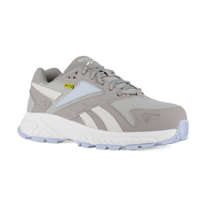 Reebok Work Women's Hyperium Composite Toe Internal Metatarsal Guard Retro Trail Running Work Shoe Grey/Blue - RB364