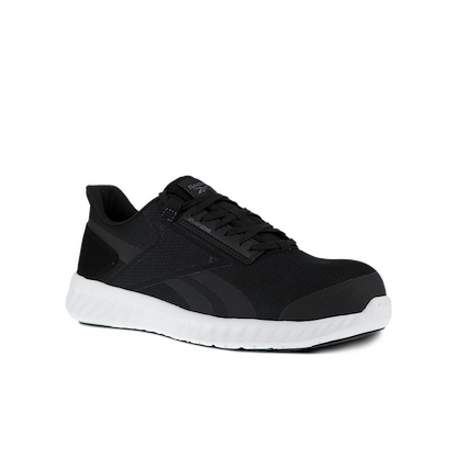 Reebok Work Men's Sublite Legend Composite Toe EH Athletic Work Shoe Black/White - RB4023