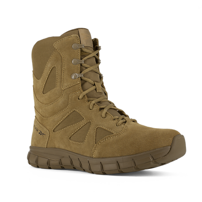 Reebok Work Men's 8" Sublite Cushion Soft Toe Tactical Boot with Side Zipper Coyote - RB8808