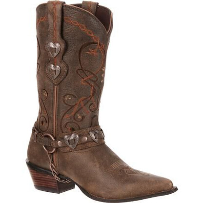 Durango Women's 11" Crush™ by Durango Brown Heartbreaker Western Boot Dusk to Dawn - RD4155