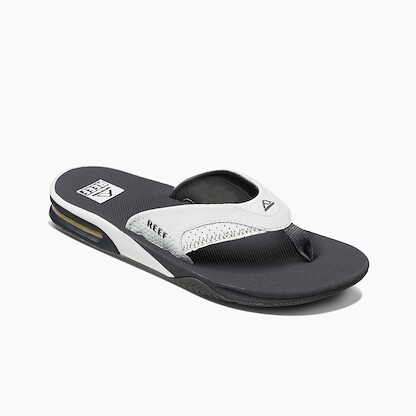 REEF Men's Fanning Flip Flop Grey/White - RF002026GRW