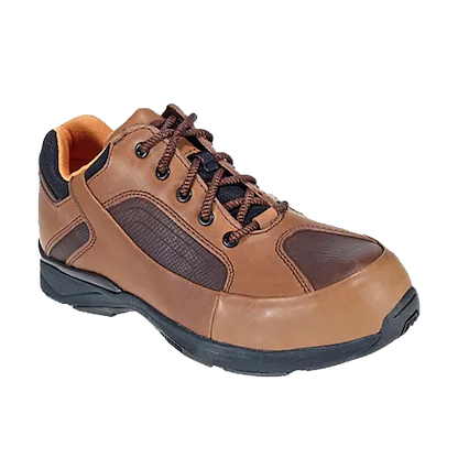 Rockport Works Women's Metro Trail Steel Toe ESD Two-Tone Work Shoe Brown - RK610