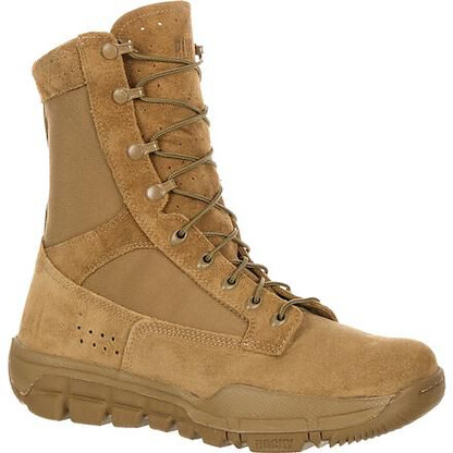 Rocky Unisex 8" Lightweight Commercial Military Boot Coyote Brown - RKC042